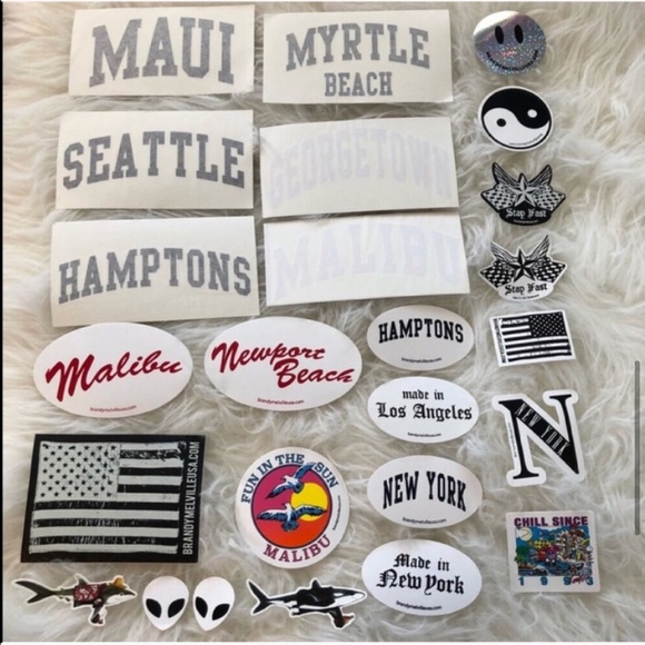 BRANDY MELVILLE STICKERS VSCO Laptop phone case cute y2k 2000’s bundle rare cute - Picture 7 of 11